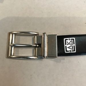 Anne Klein reversible black / brown leather belt, 32 - 36”